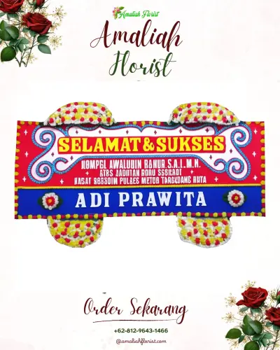 Karangan Bunga Ucapan Selamat di Lalodati